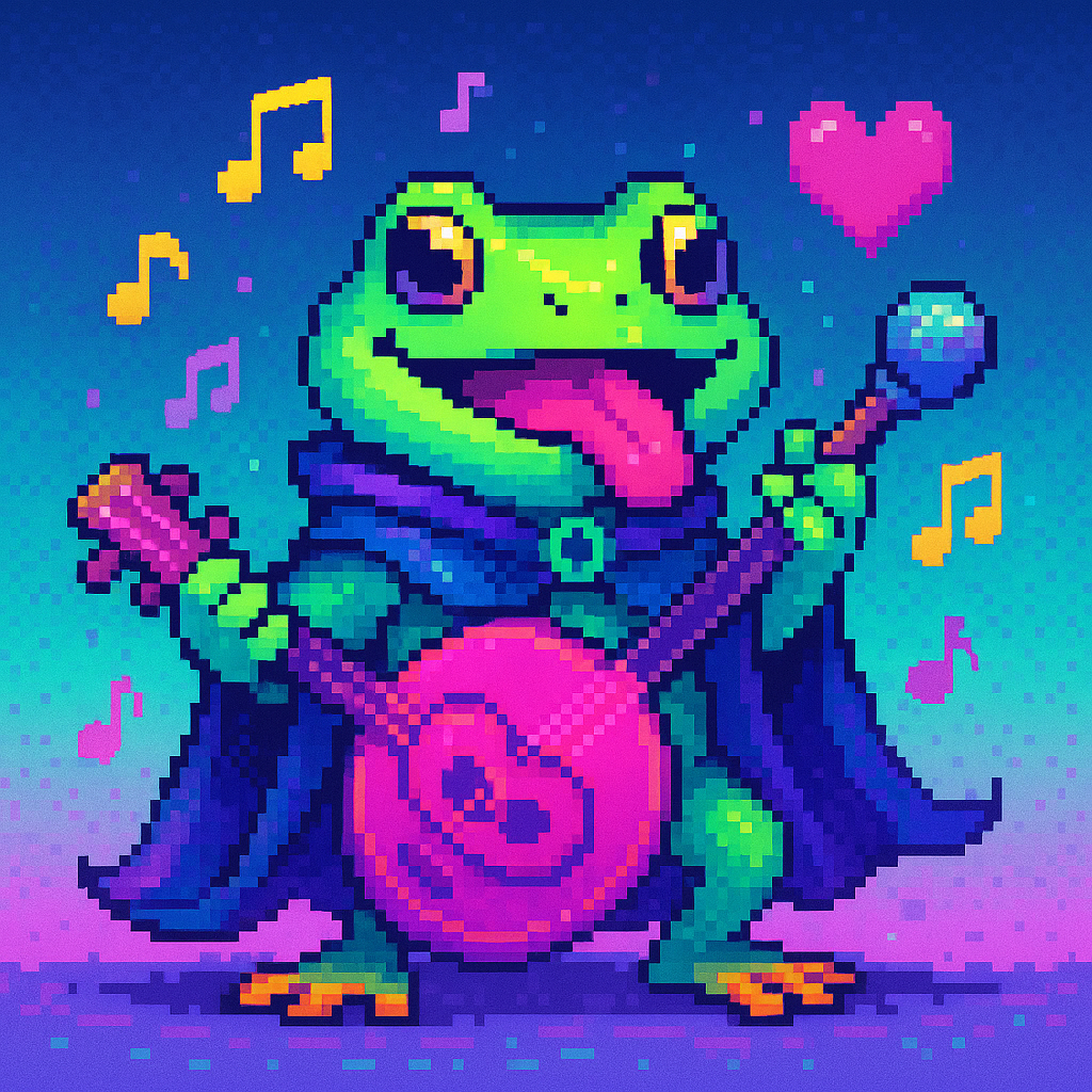 Neon Frog Bard